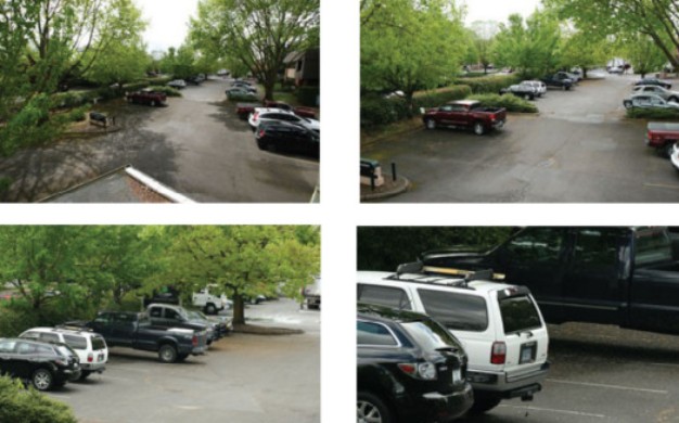 Comparison of images captured with different lenses and field of view, illustrating the impact on pixel density and image resolution